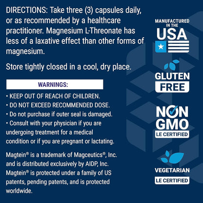 Life Extension Neuro-Mag Magnesium L-Threonate, Memory Health, Quick Thinking, Cognitive Health Support, Vegetarian, Non-GMO, 90 Vegetarian Capsules (144 mg from 2000 mg Magtein Magnesium (Pack of 2)